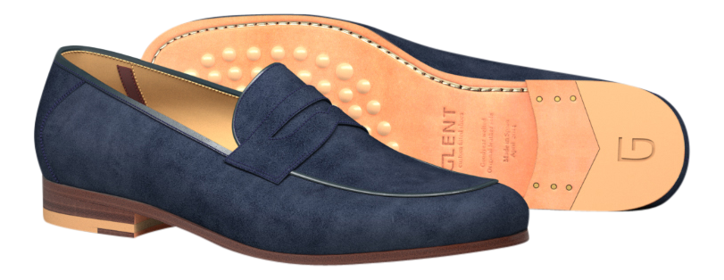 Blue Dacon Loafer 