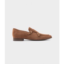 Double-buckle flex loafer