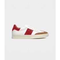 Sneakers in natural leather and suede with Vibram sole.