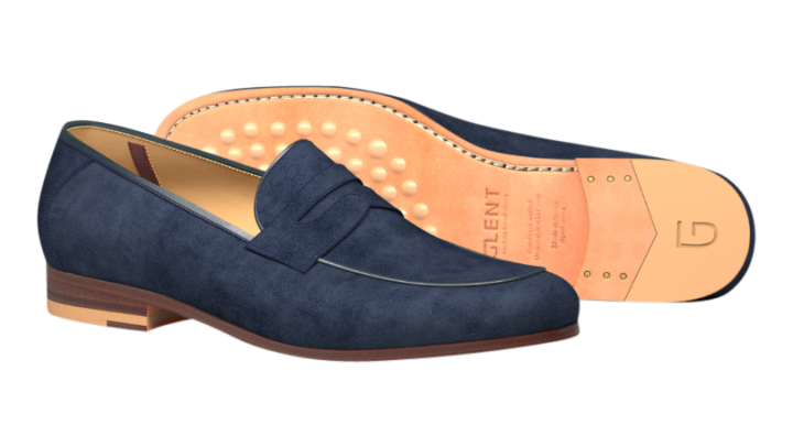 Blue Dacon Loafer 